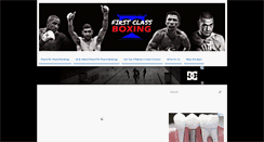 Desktop Screenshot of firstclassboxing.com